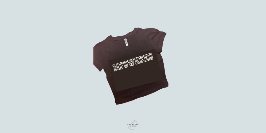 MPowered Black Baby Tee